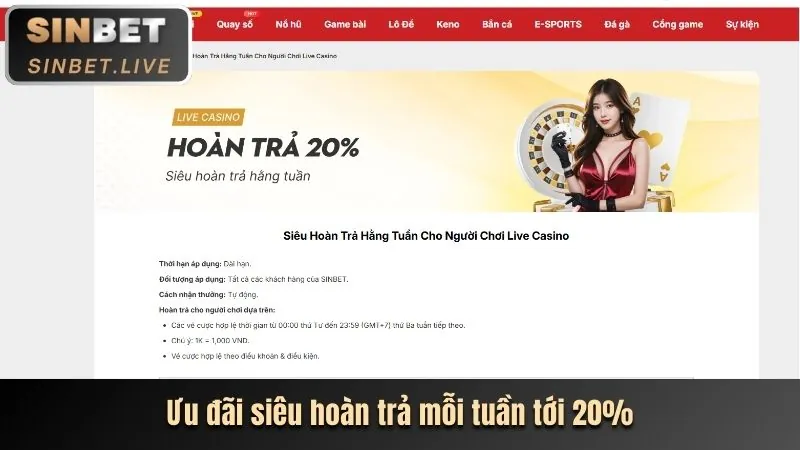 Chương trình hoàn trả Cwin88